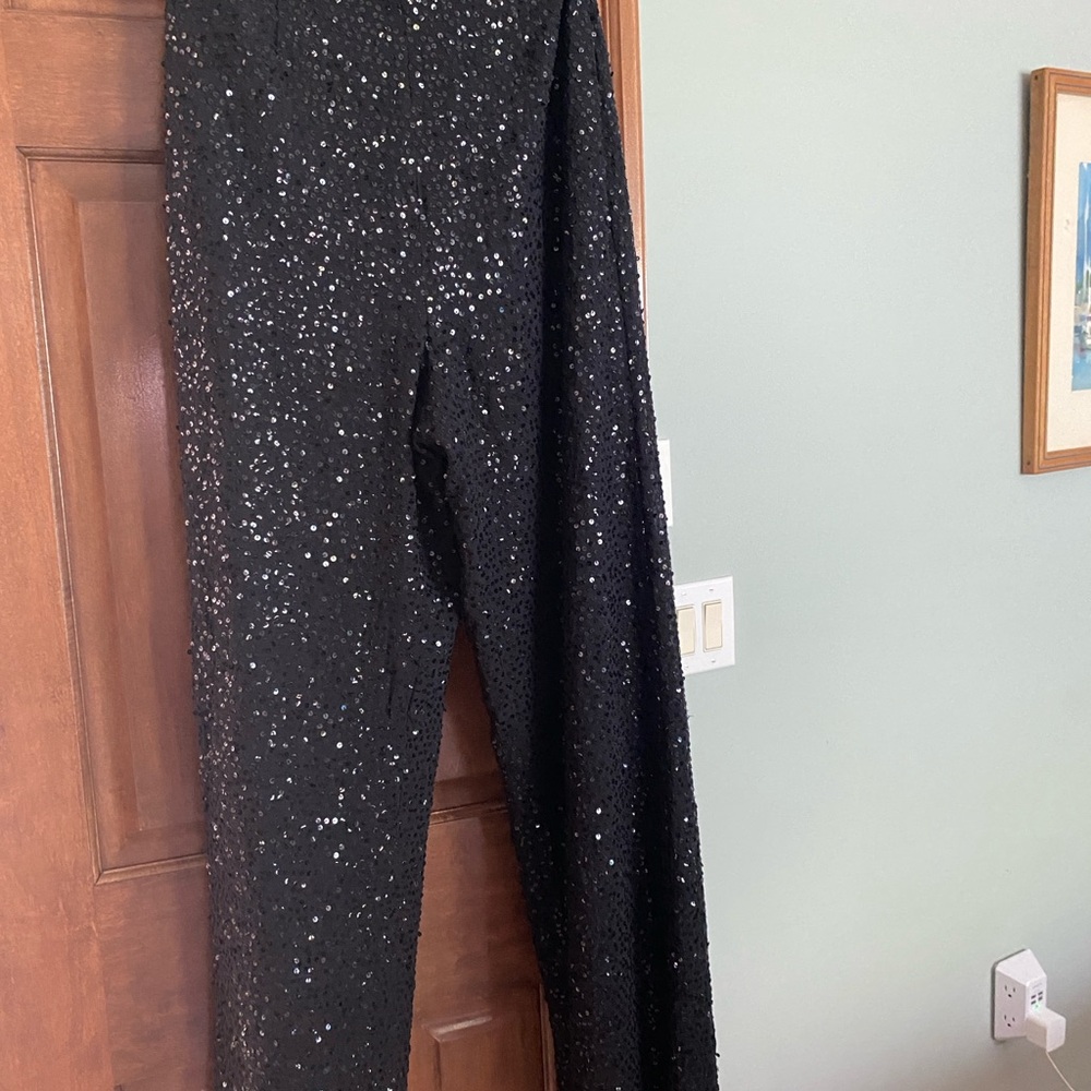 Dana Buchman Black Sparkly Trousers